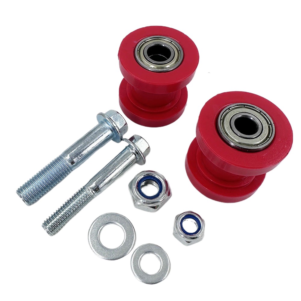 Chain Sprocket Set - チェーンローラーテンショナーガイドスプロケット M8 M10 各1個、ネジ付き、ダートピットバイク、オフロードバイク、カヨ、BSE用スペアパーツ