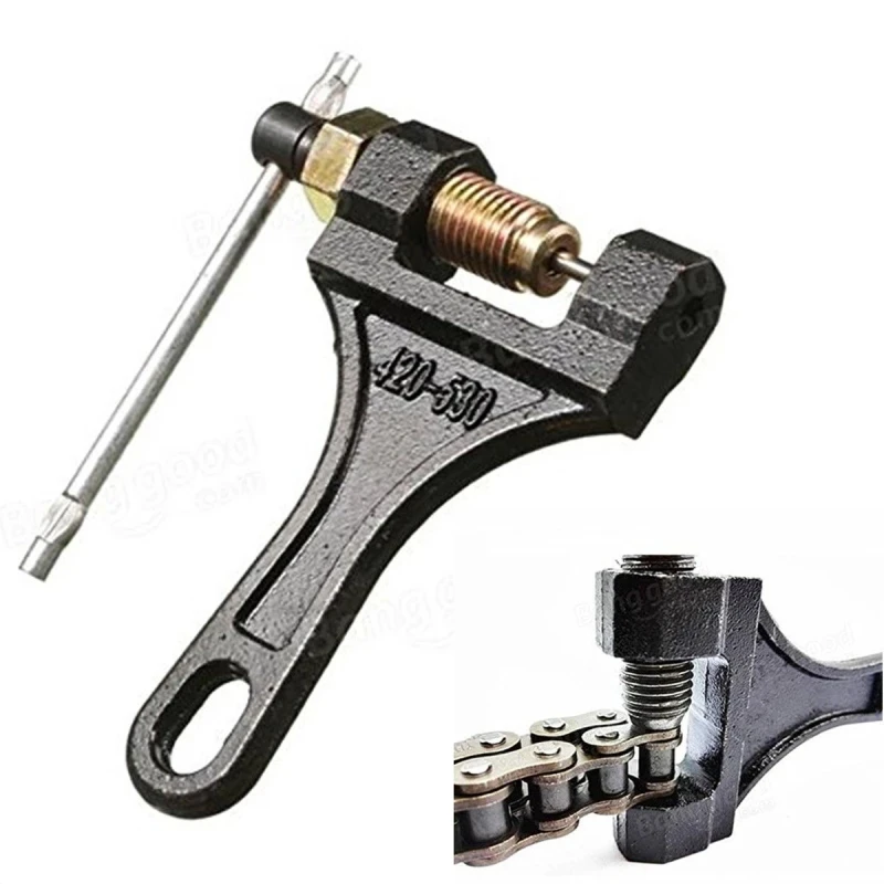 Chain Breaker - オートバイチェーンリンク取り外しセパレーター、モーターチェーンブレーカーリベットツール、オートバイ部品修理ツール、420-530