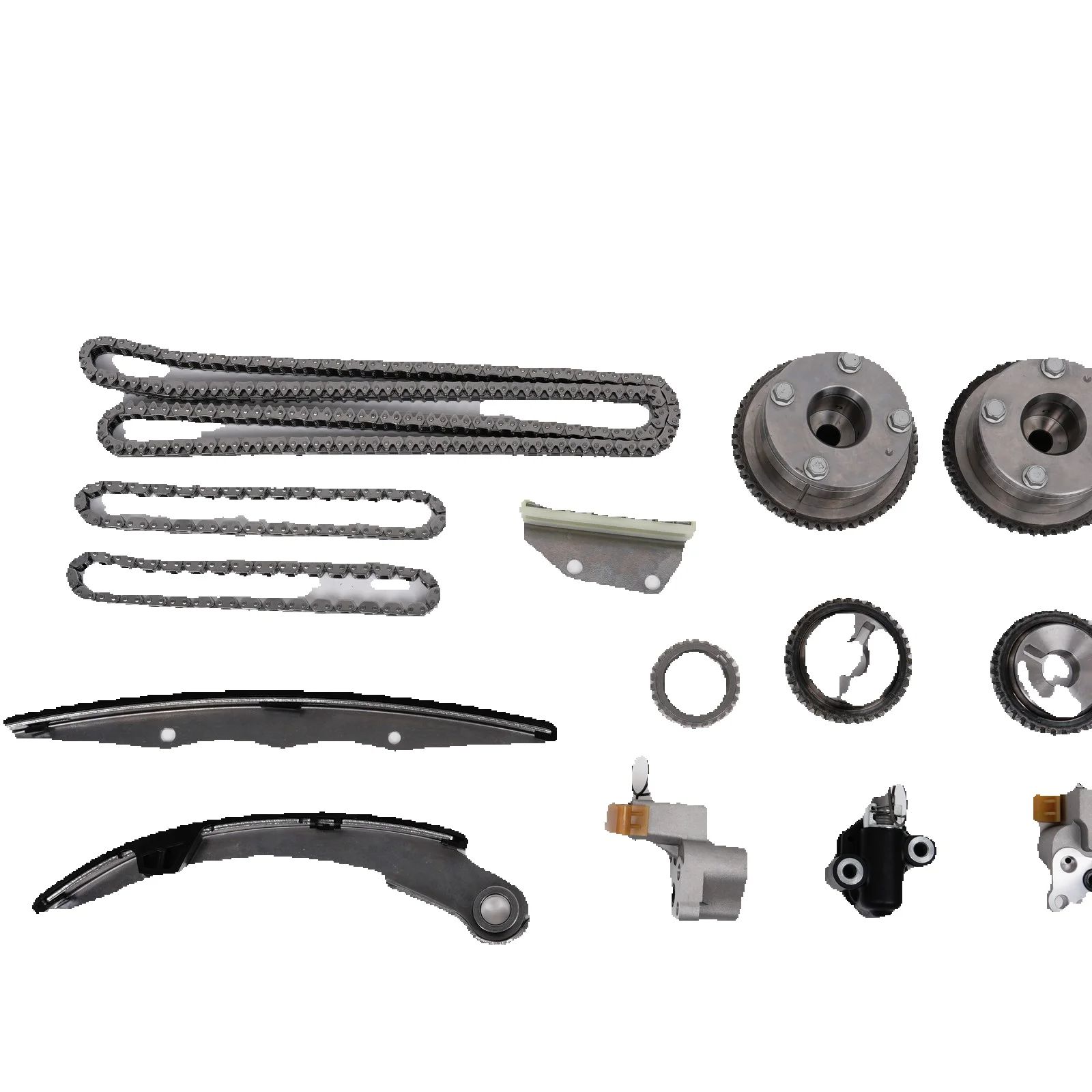 Sprocket Chain - 4 個のタイミングチェーンキットスプロケットガイドテンショナー日産パスファインダー NV1500 NV2500 2005 2012