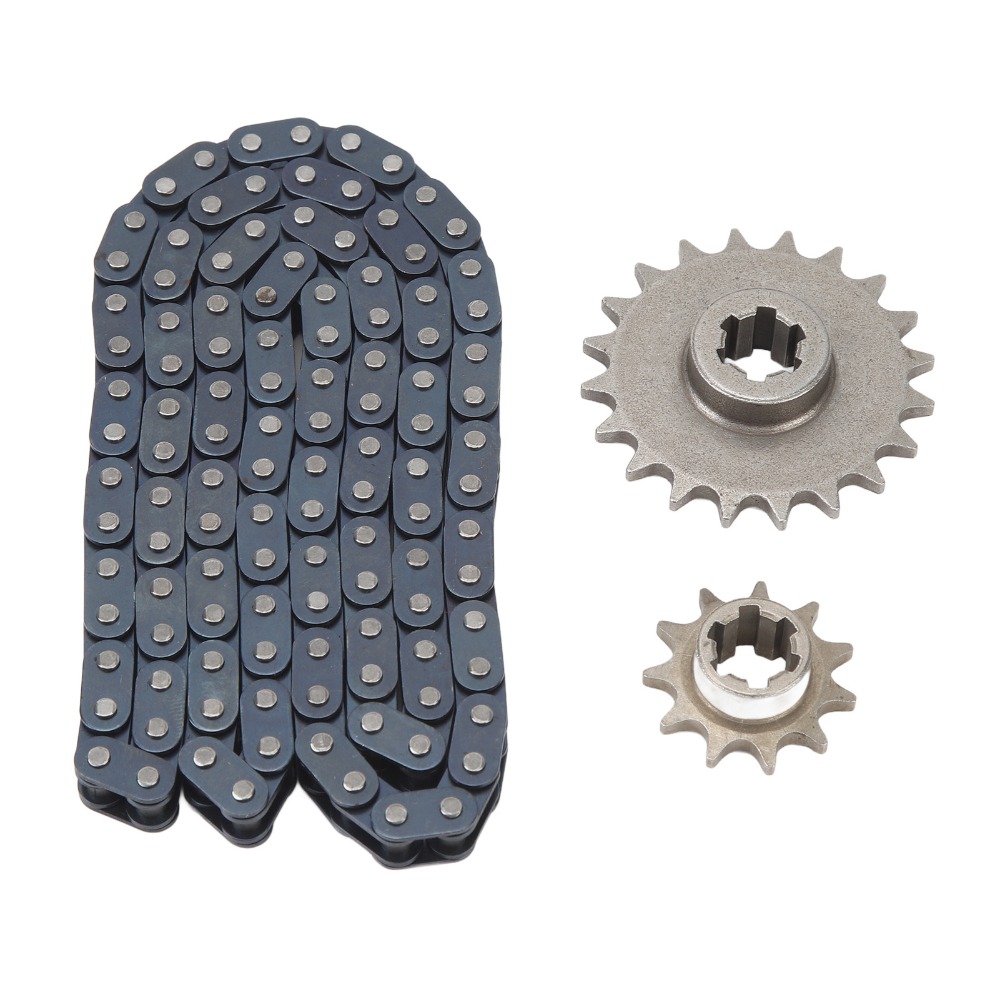 Chain Sprocket Set - T8F 116リンクドライブチェーンキット、20T 11Tギア付きスチールゴーカートドライブチェーンセット、ヘビーデューティースプロケットチェーンセット、ミニバイク用