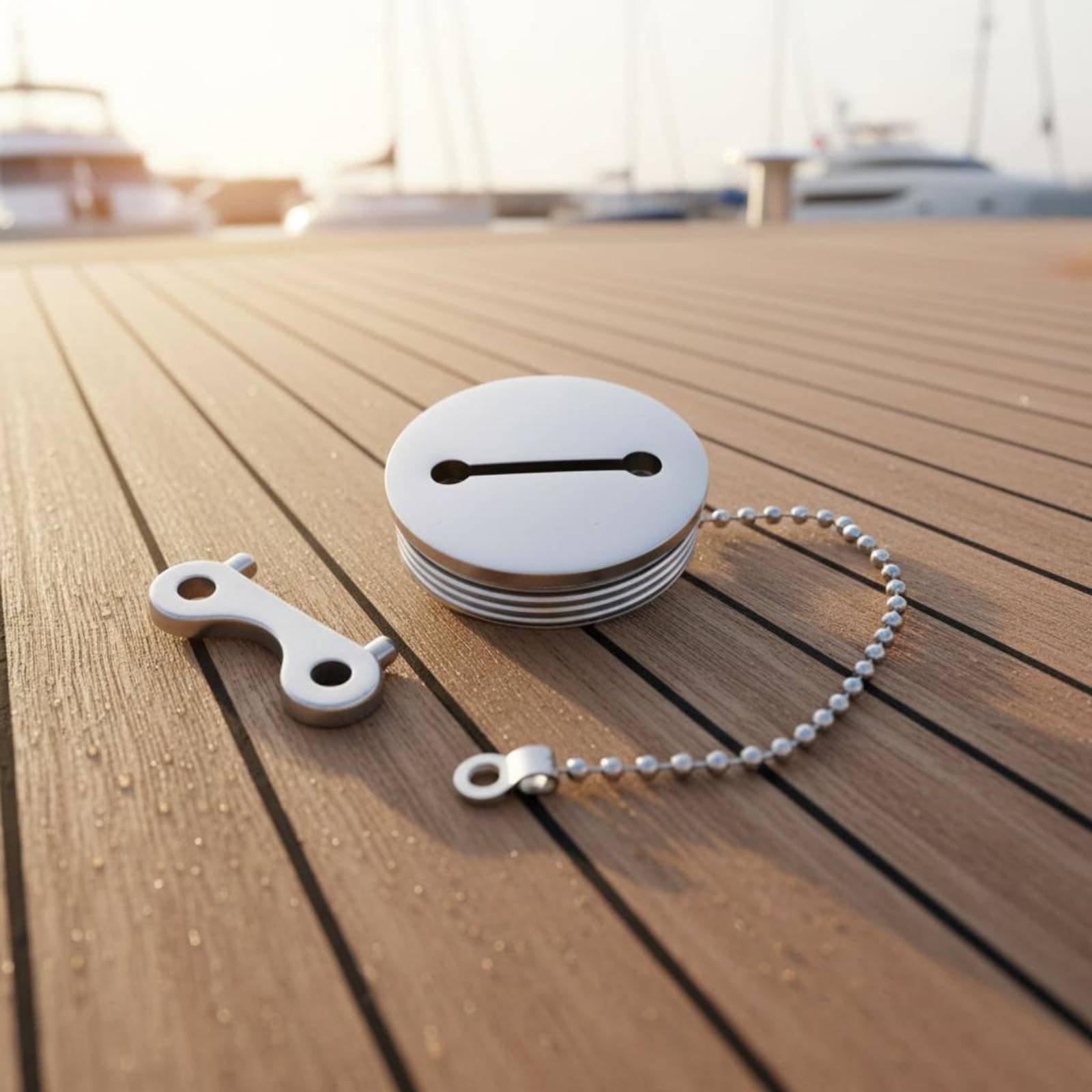 防水性の高い船舶用燃料タンクキャップ。316ステンレス製で、 - Steel Chain のレビューと価格