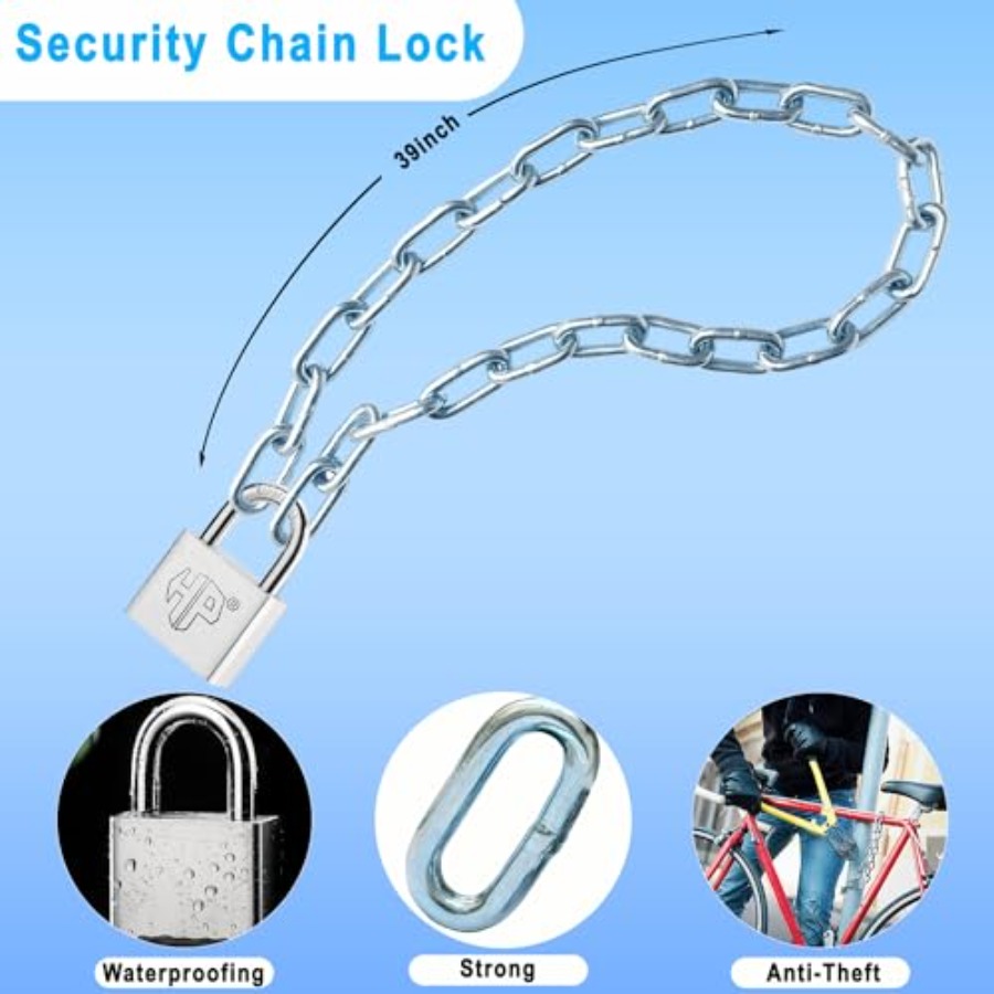 ヘビーデューティ 39 インチ 8mm 亜鉛メッキ防錆および - Bike Chain のレビューと価格