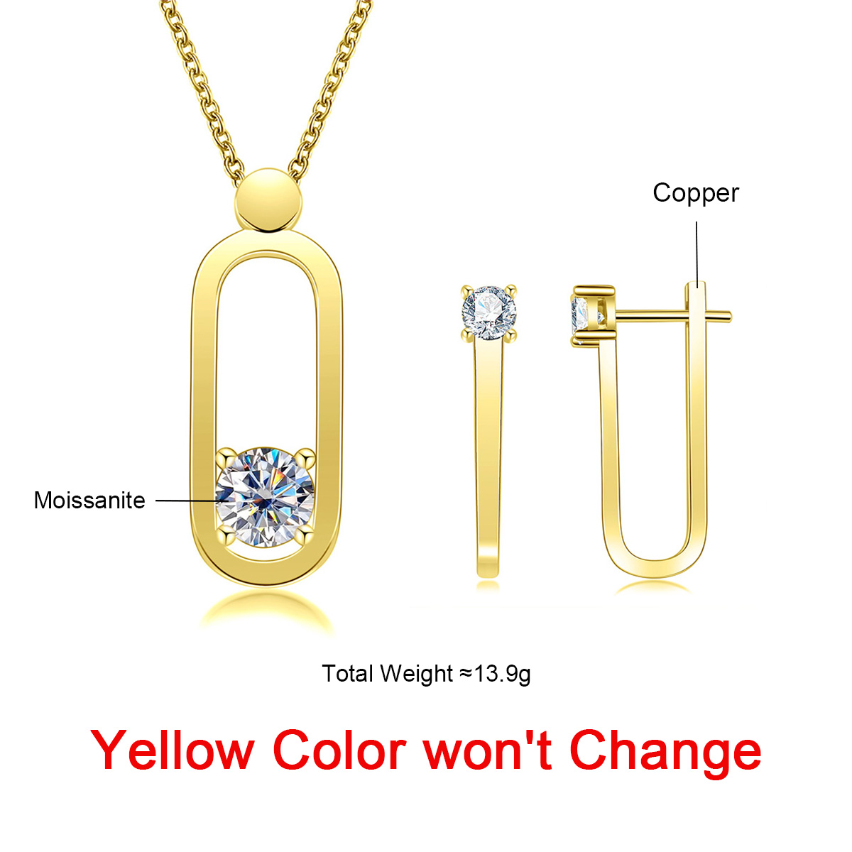 AnuJewel 2ct D カラーモアッサナイトピンネック - Ansi Chain のレビューと価格