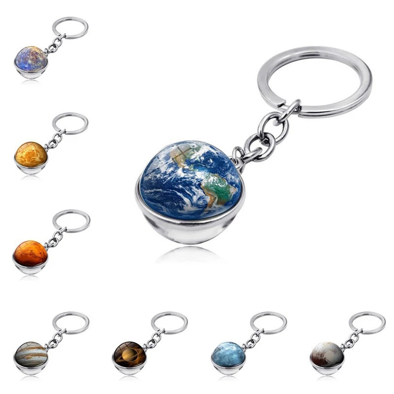 ガラス球カーキーチェーン 地球 太陽 火星 アートピクチャー - Xcm Chain のレビューと価格