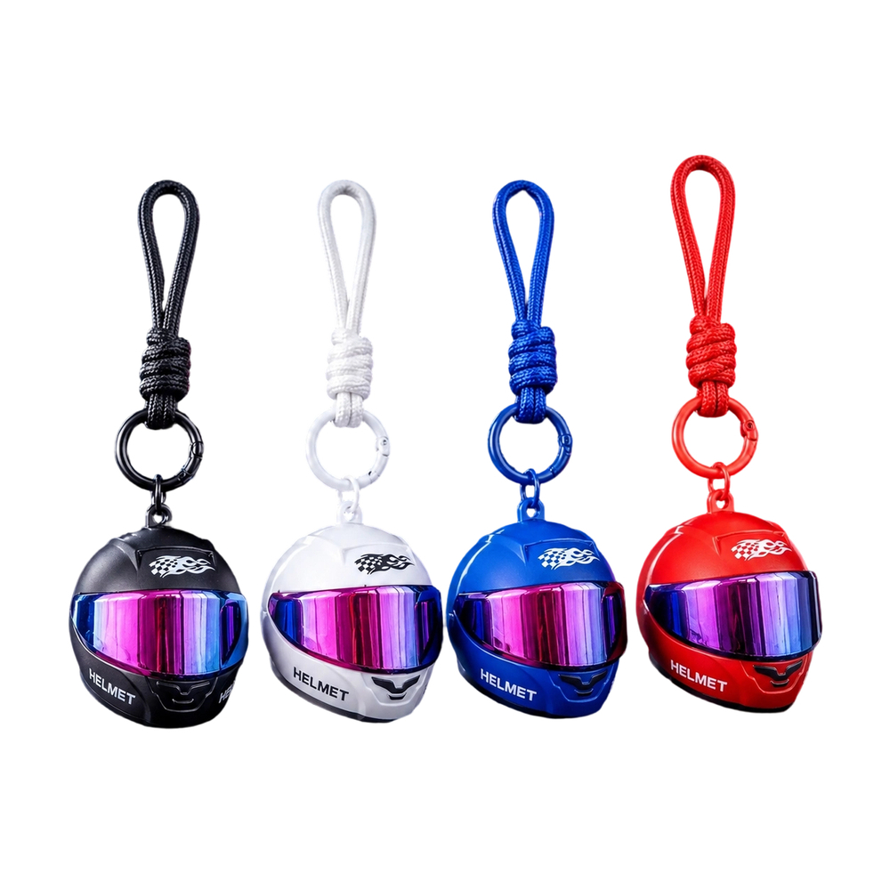 クールなカラフルなヘルメットキーホルダー、フリップアップバイ - Bicycle Chain のレビューと価格